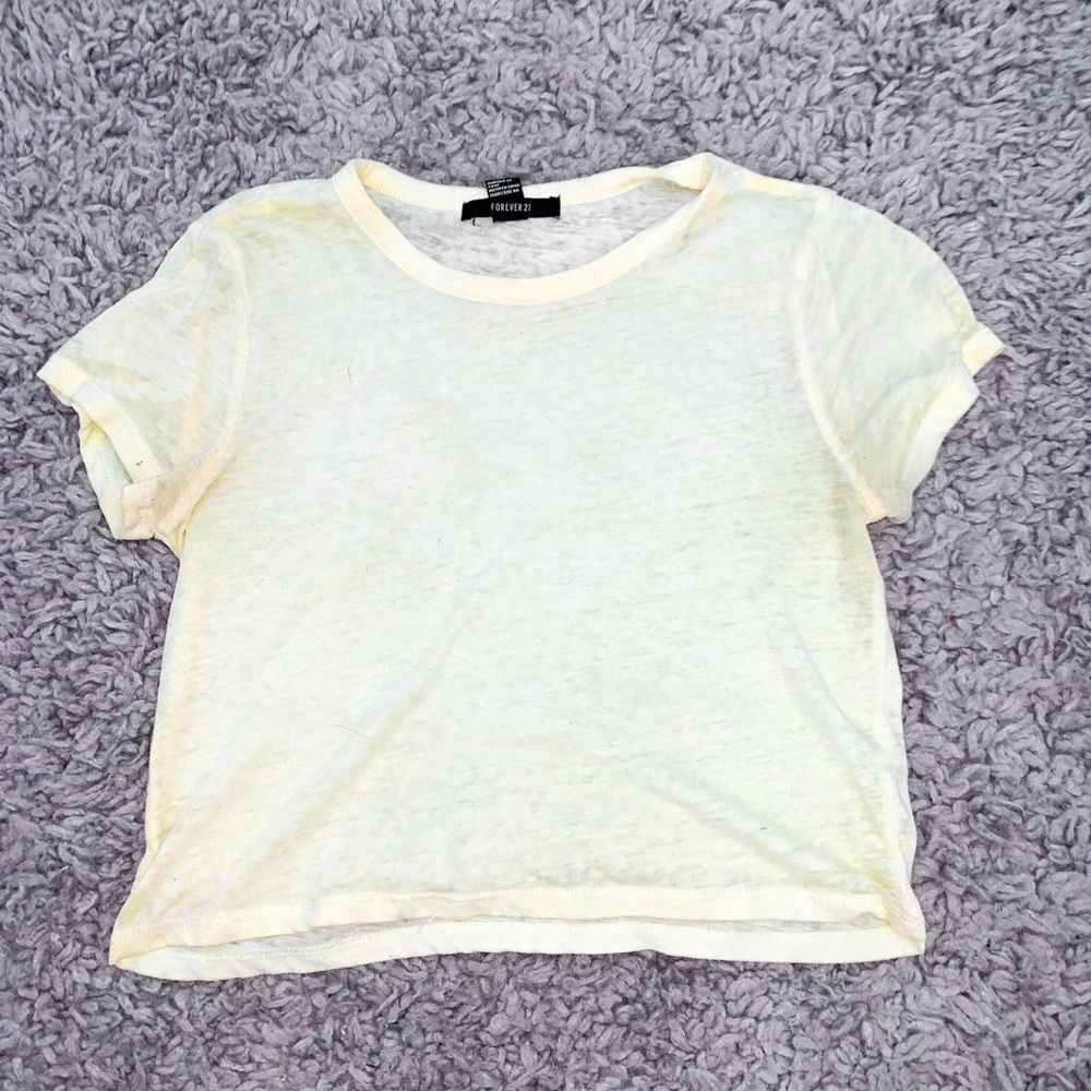 Yellow Crop Tee